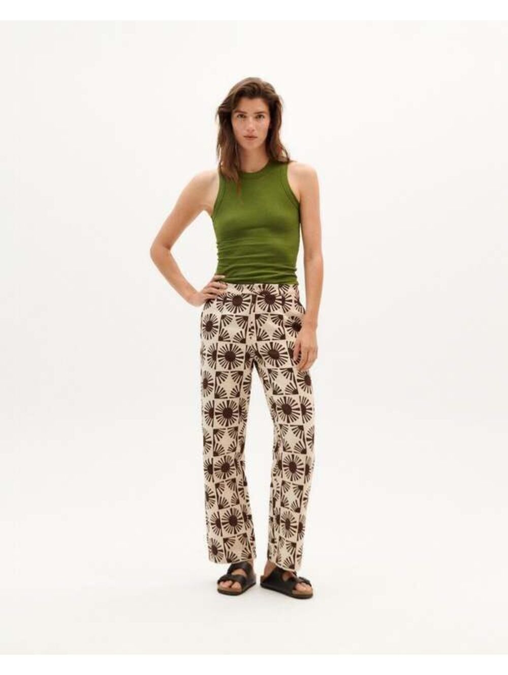 THINKING MU Anthropologie Sole Bambula Mariam cropped Pants